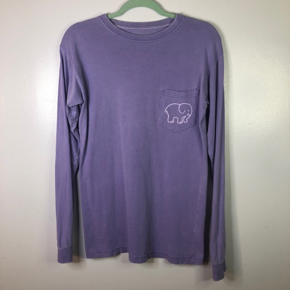 Ivory Ella Long Sleeve Elephant Tee